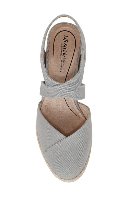 LIFESTRIDE LIFESTRIDE KIMBALL SLINGBACK ESPADRILLE PLATFORM WEDGE