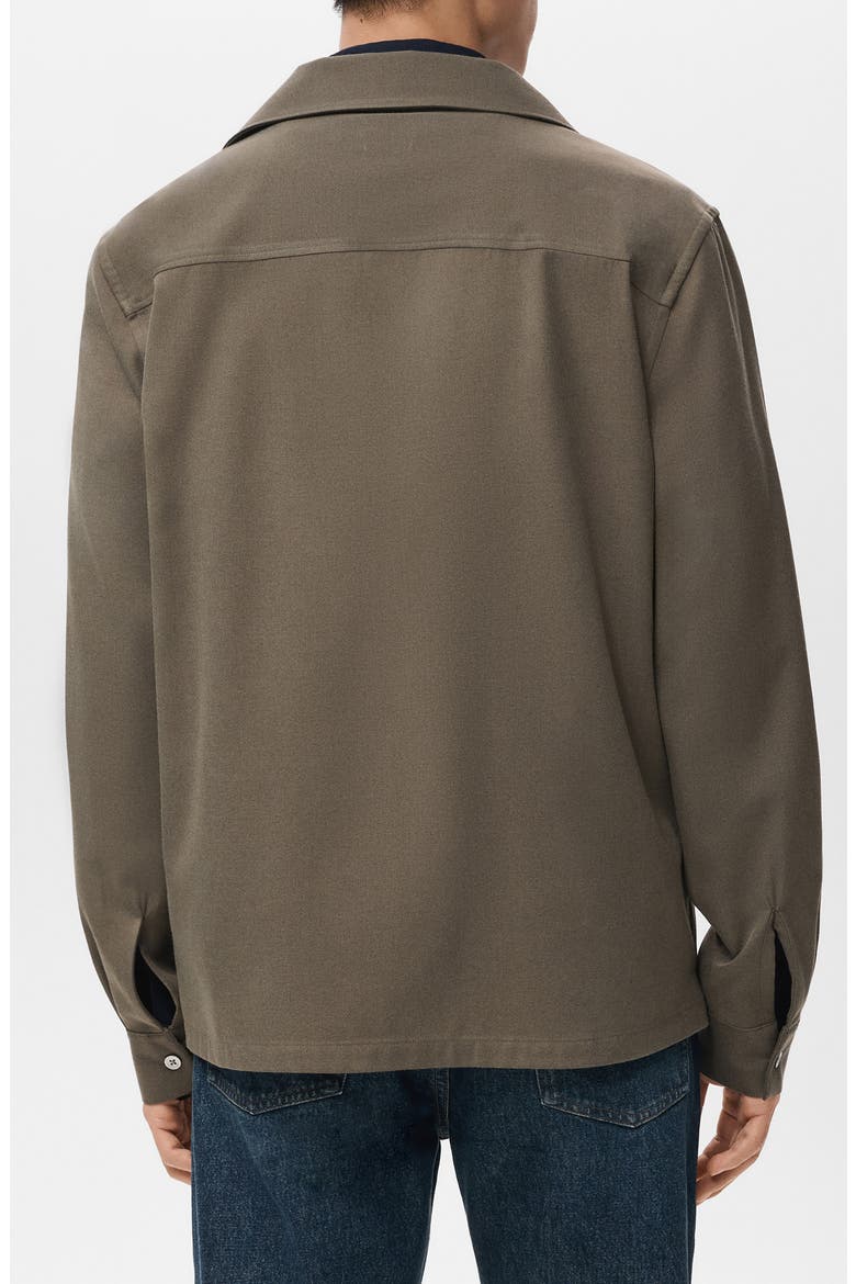 Regular Fit Overshirt, Alternate, color, KHAKI