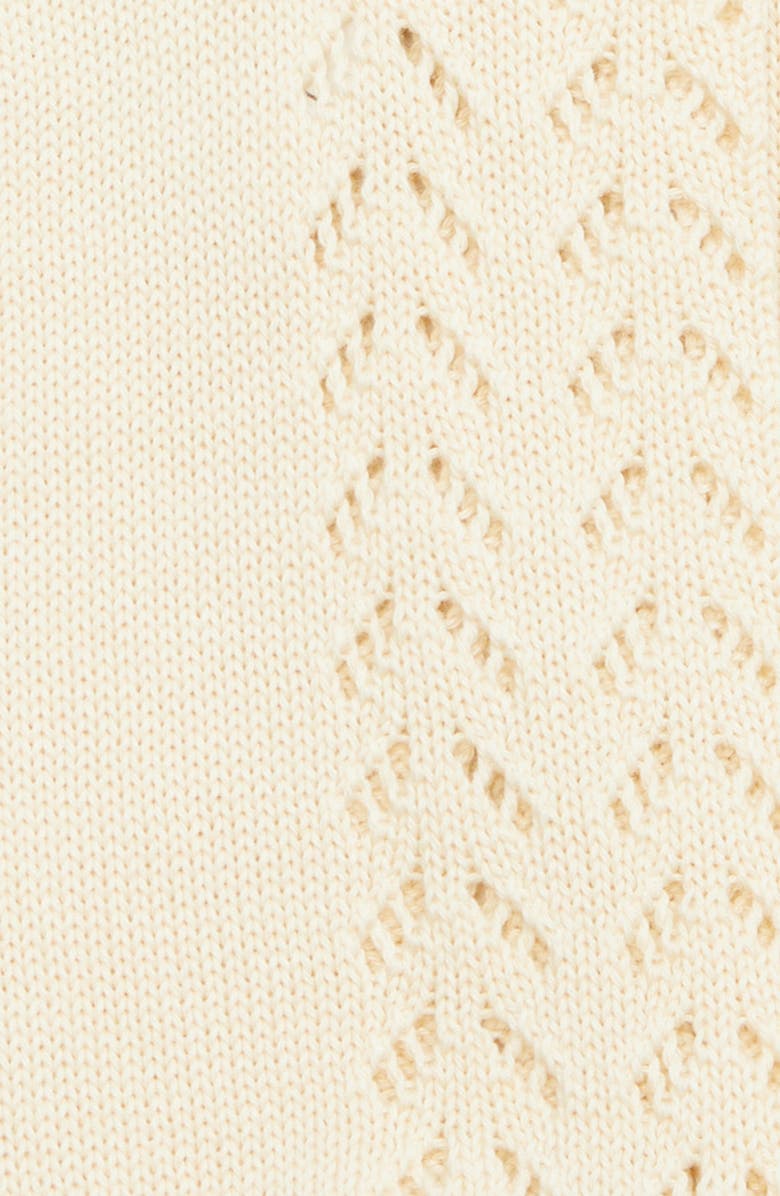 Valentino Garavani Pointelle Pompom Ankle Socks, Alternate, color, Et5 Betulla