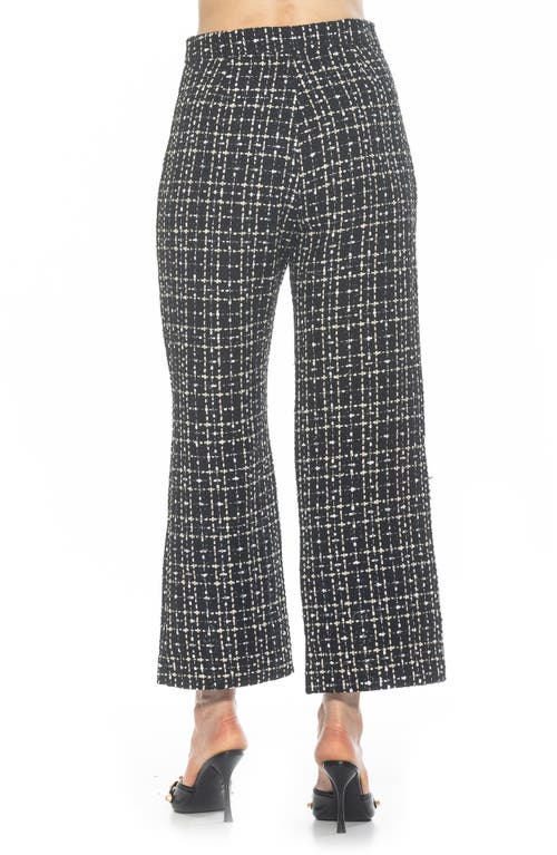 Alexia Admor Jayden Wide Leg Tweed Pants In Gray