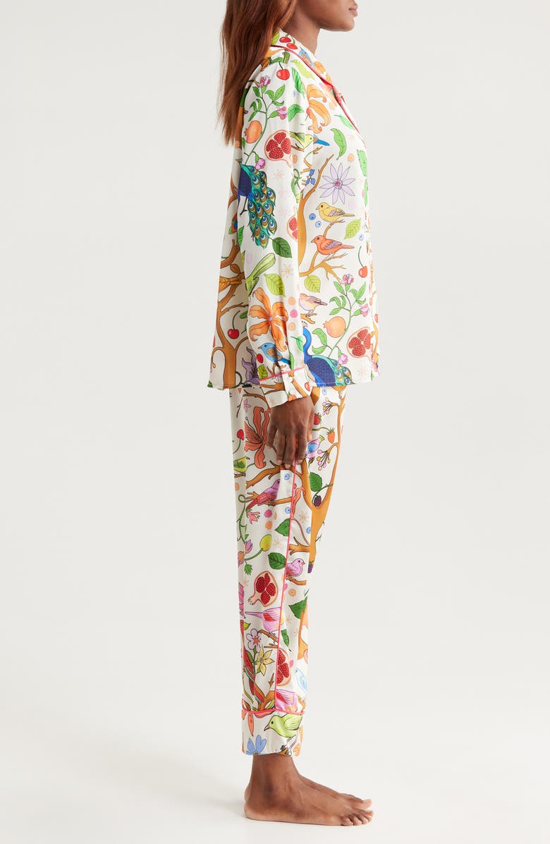 Karen Mabon Tree of Life Satin Pajamas, Alternate, color,
