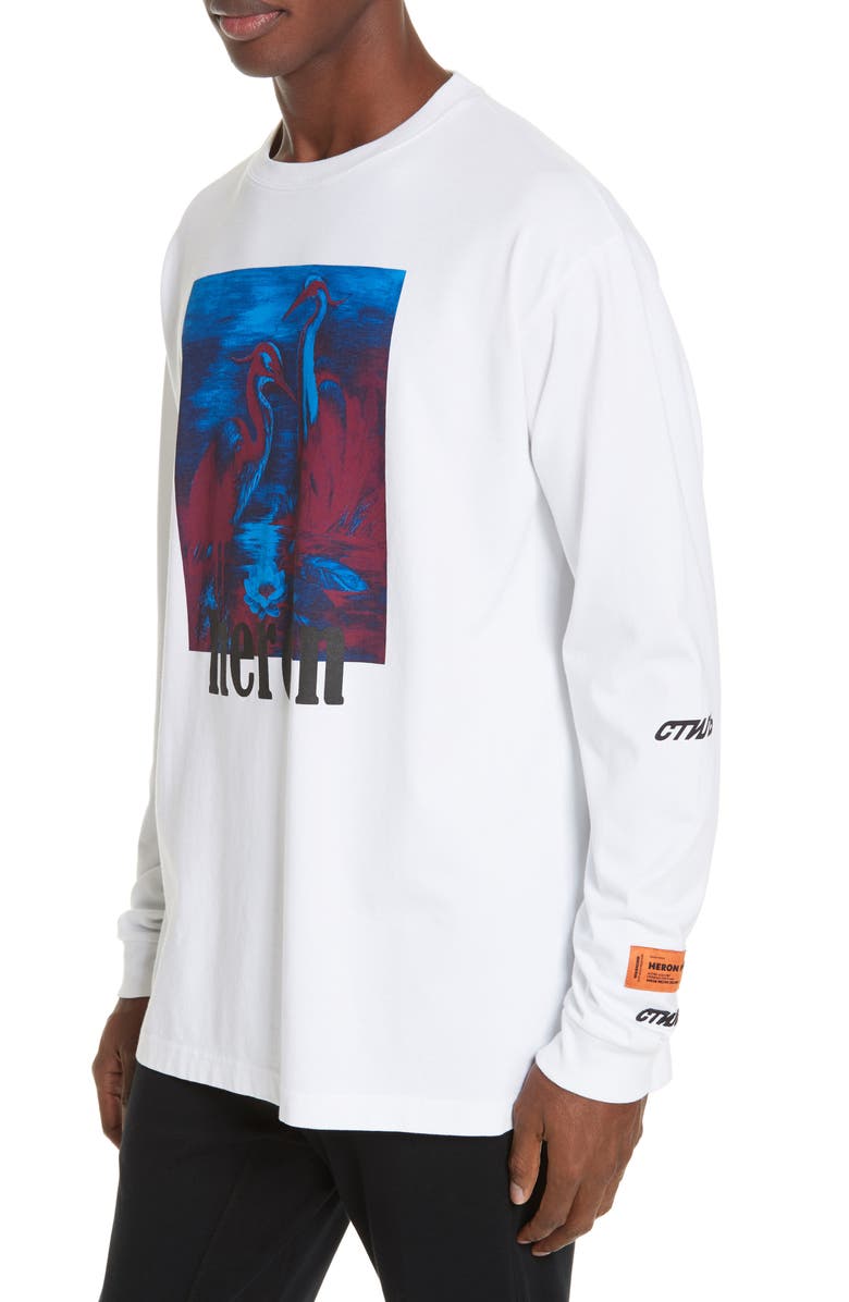 Heron Preston Graphic Long Sleeve T-Shirt, Alternate, color, 