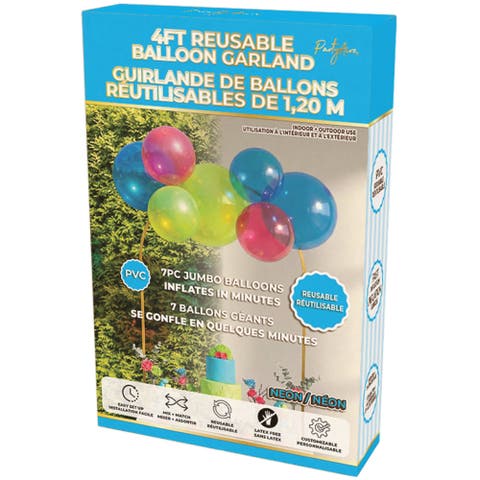 4 ft Neon Reusable Balloon Garland Party Decoration