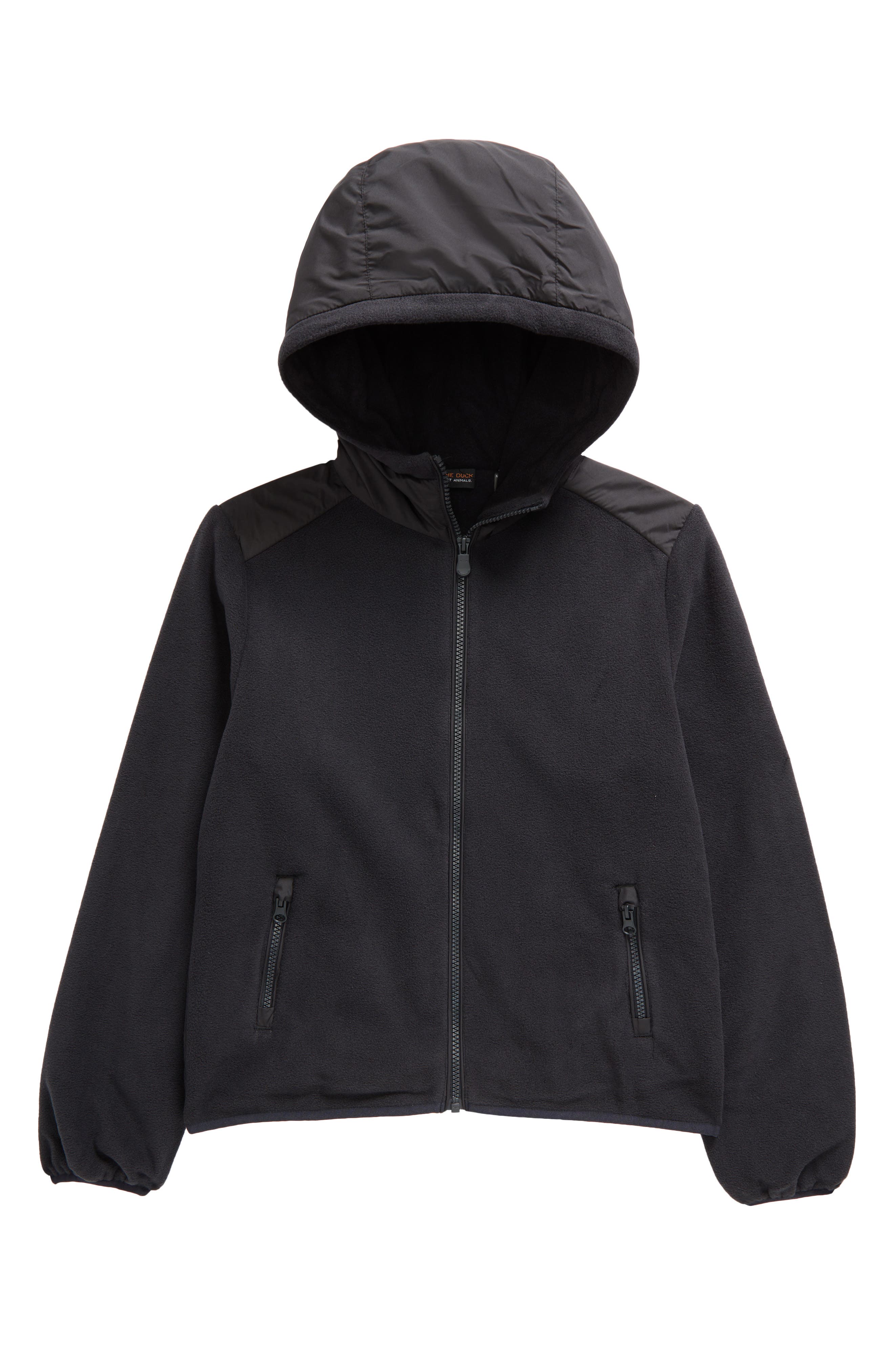 Save The Duck Kids' Neville Water Resistant Fleece Zip Hoodie