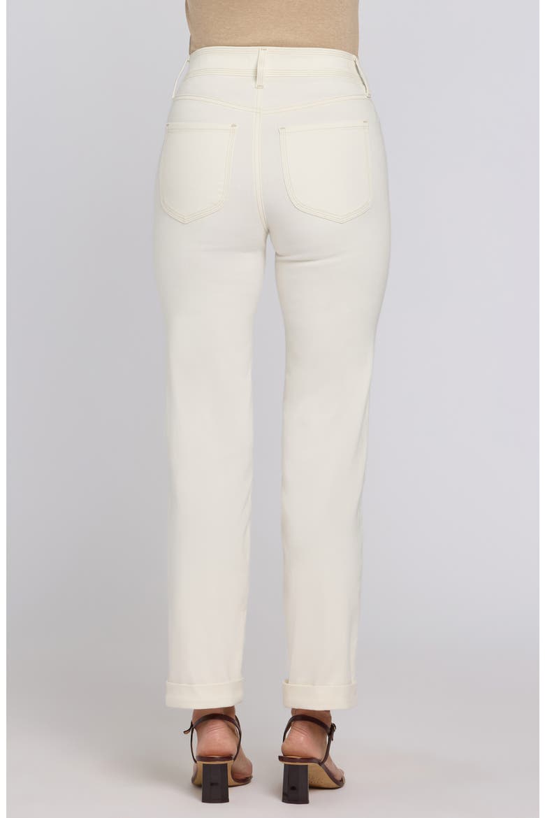 Marilyn Triple Stitch High Waist Straight Leg Jeans, Alternate, color, VINTAGE WHITE