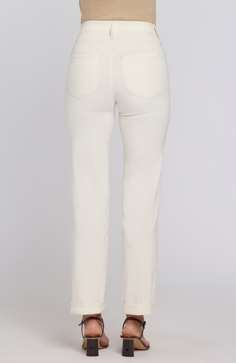 NYDJ Marilyn Triple Stitch High Waist Straight Leg Jeans, Alternate, color, Vintage White