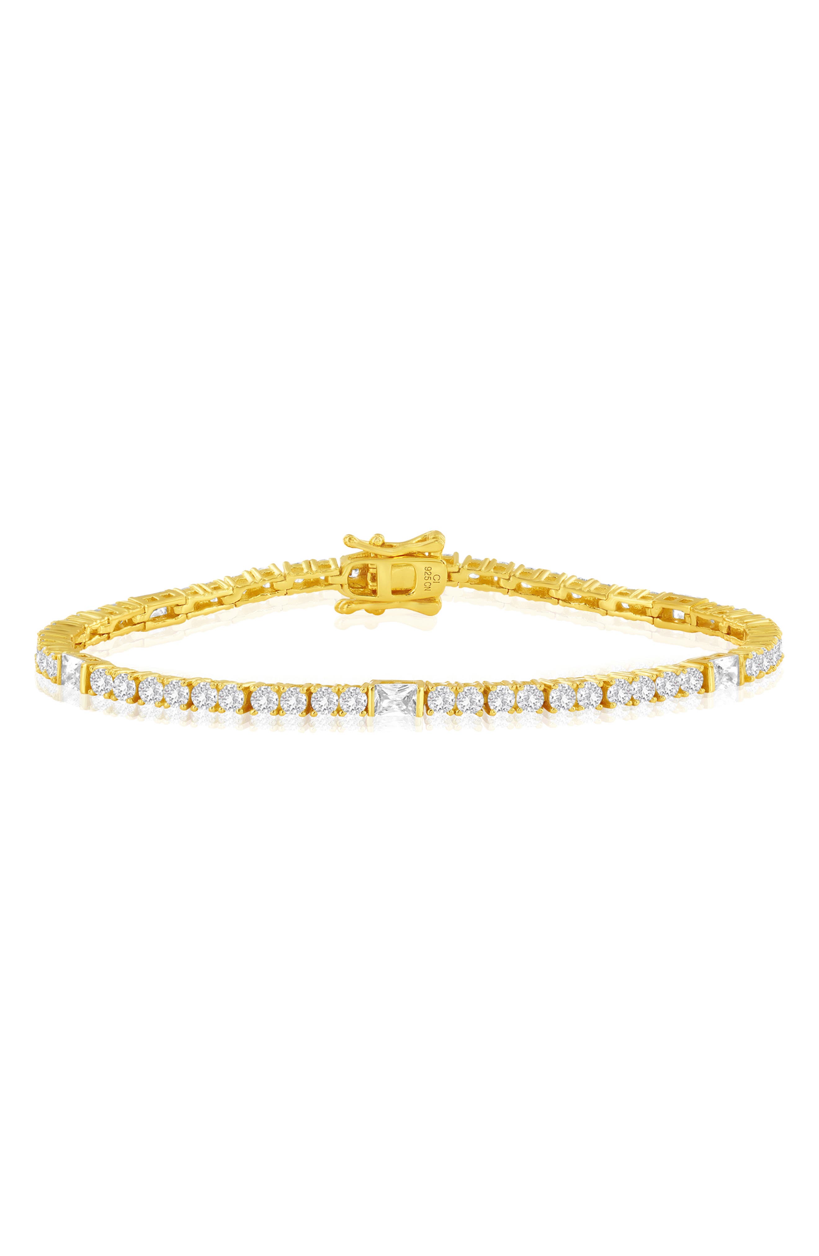 Sterling Silver Cubic Zirconia Tennis Bracelet