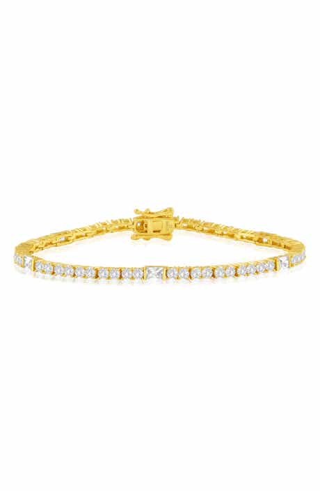 Sterling Silver Cubic Zirconia Tennis Bracelet