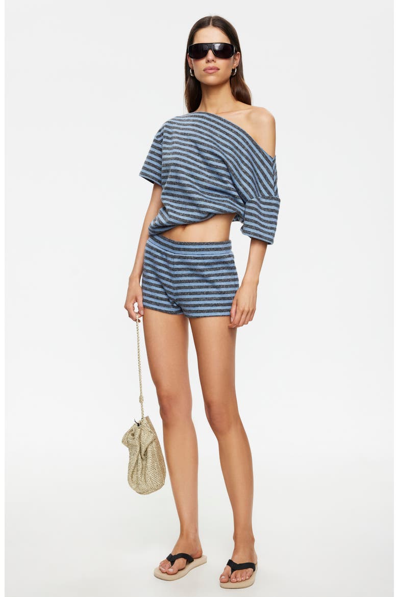 Wildlands One-Shoulder Knit Top, Alternate, color, GREY BLUE STRIPE