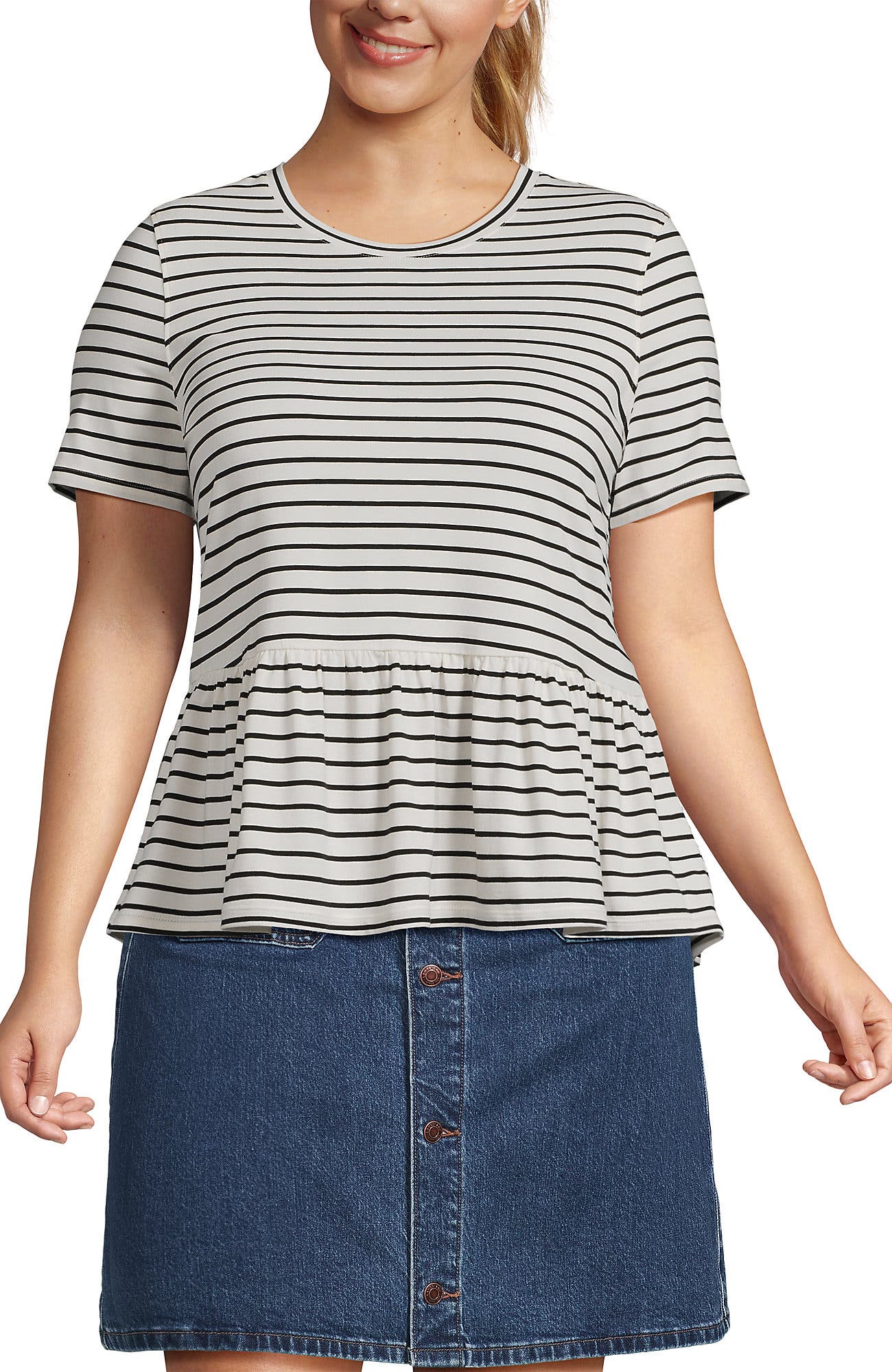 Ivory/Black Stripes
