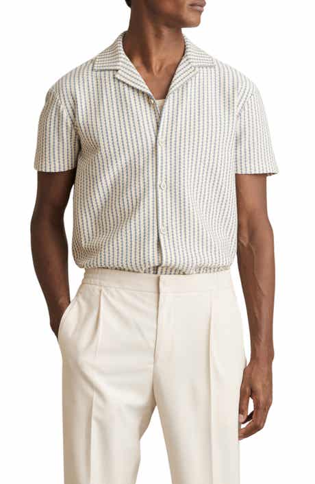 Tower Textured Stripe Camp Shirt