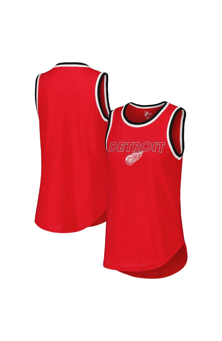 G-III 4HER BY CARL BANKS Women's G-III 4Her by Carl Banks Red Detroit Red Wings Strategy Tank Top, Main, color, Red
