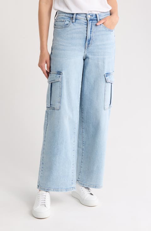 High Waist Cargo Jeans (Union Square)