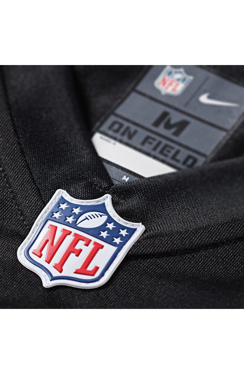 Nike Men's Las Vegas Raiders Derek Carr Nike Black Game Player Jersey, Alternate, color, 