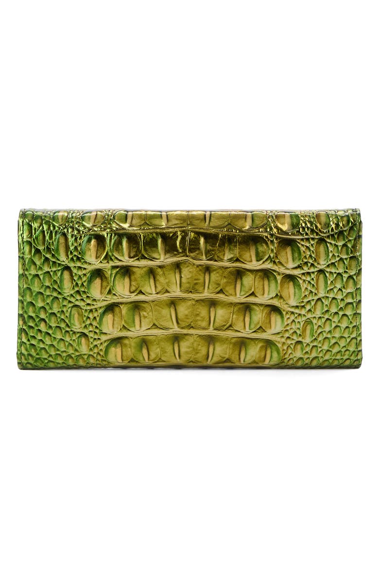 Brahmin Veronica Croc Embossed Leather Wallet, Alternate, color, 