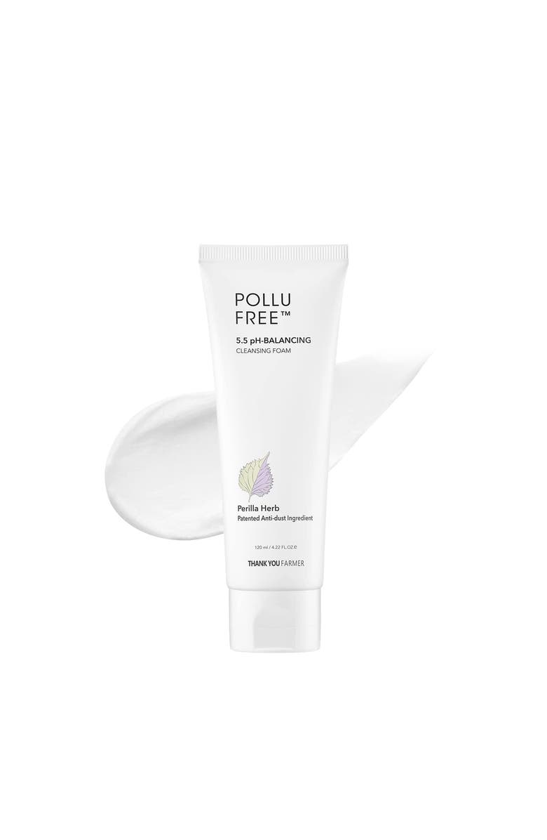 THANK YOU FARMER Pollufree pH-Balanced Cleansing Foam, Main, color, White