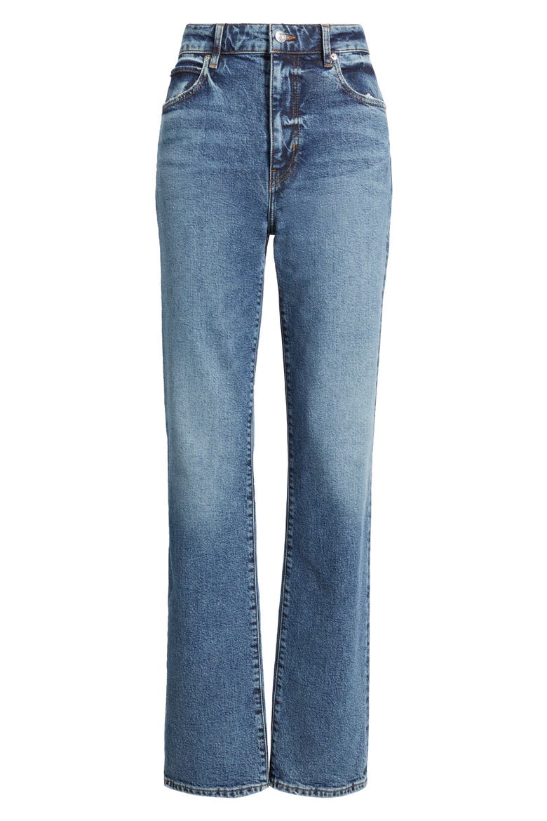 The Ruler High Waist Straight Leg Jeans, Alternate, color, HALO