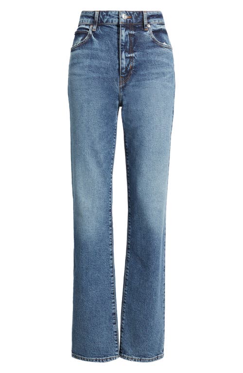 Frame The Ruler High Waist Straight Leg Jeans In Blue