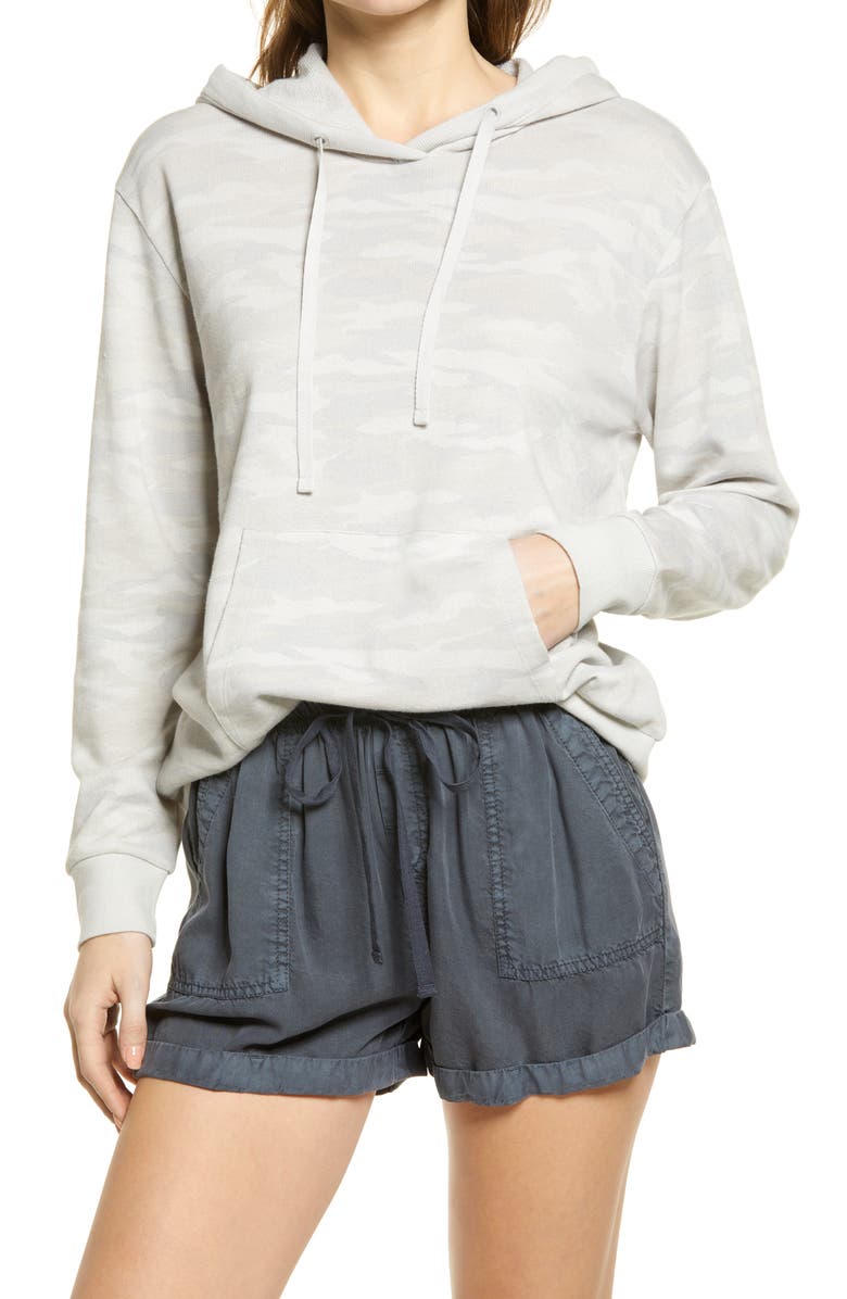 Caslon<sup>®</sup> French Terry Pullover Hoodie, Main, color, 