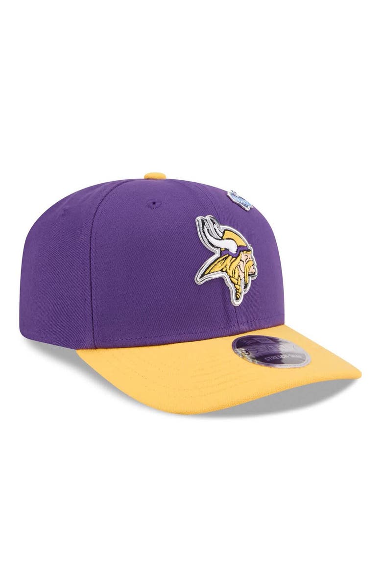 Men's New Era  Purple/Gold Minnesota Vikings 2026 NFL Draft 9SEVENTY Adjustable Hat, Alternate, color, Purple