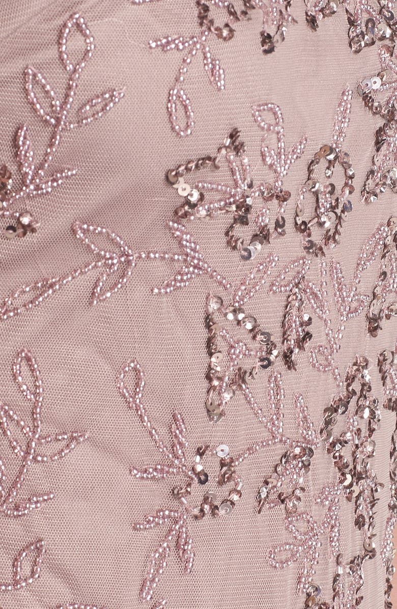 Adrianna Papell Embellished Tulle Sheath Dress, Alternate, color,