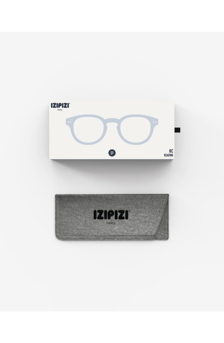 IZIPIZI #C 49mm Square Reading Glasses, Alternate, color, Frozen Blue