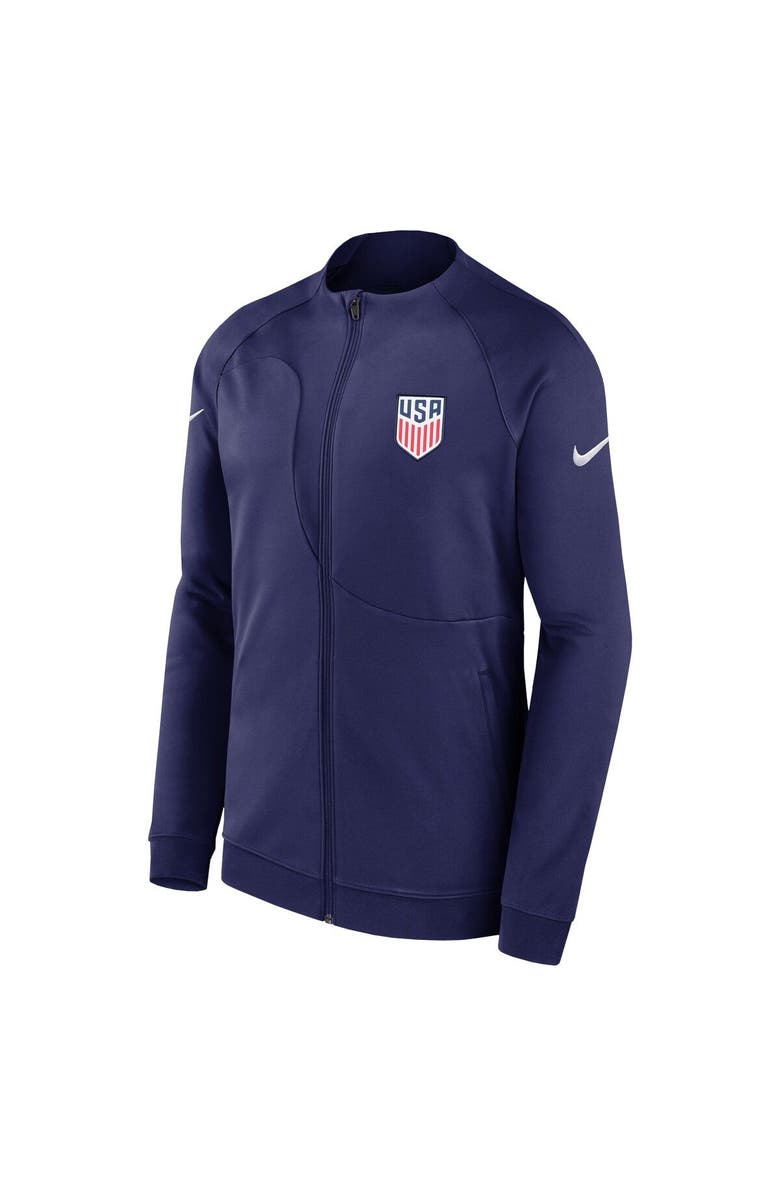 Nike Men's Nike Navy USMNT 2022 Academy Pro Anthem Performance Raglan Full-Zip Jacket, Alternate, color, 