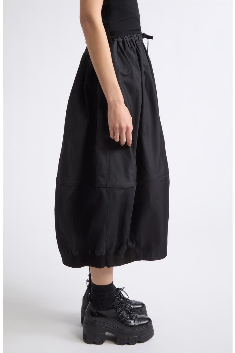 Maxi Bomber Skirt, Alternate, color, BLACK