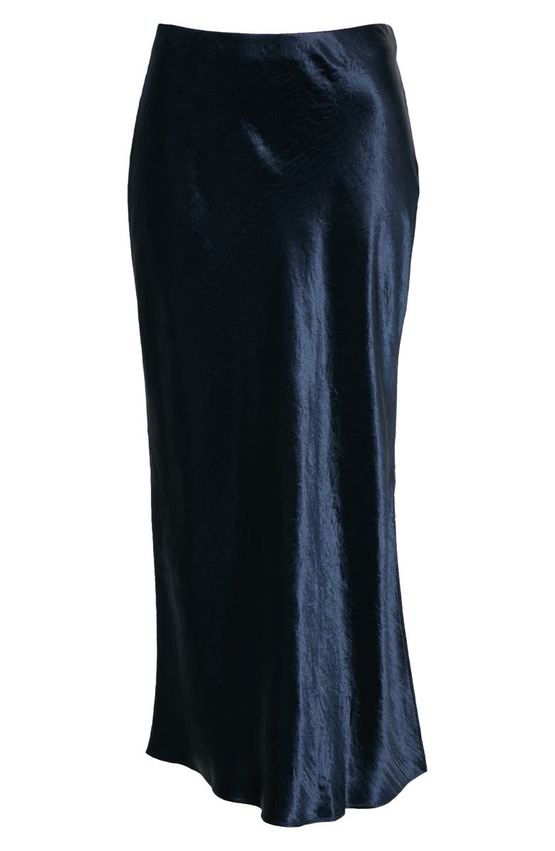 Vince Side Slit Satin Slip Skirt, Alternate, color, 
