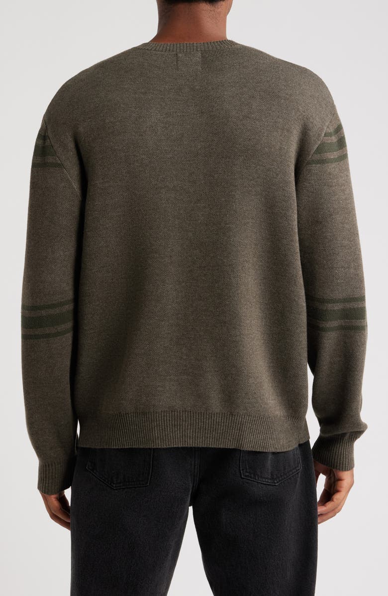 RVCA KSL Crewneck Sweater, Alternate, color, Mushroom