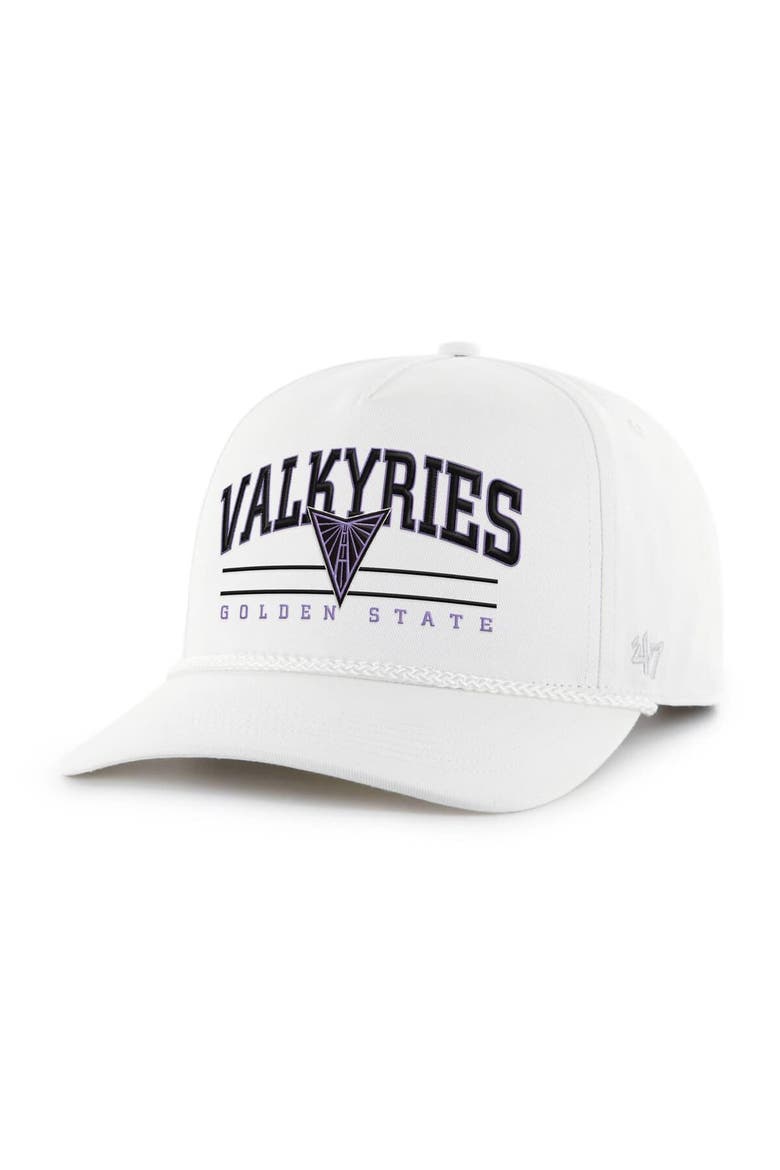 Men's '47  White Golden State Valkyries Roscoe Hitch Adjustable Hat, Main, color, White