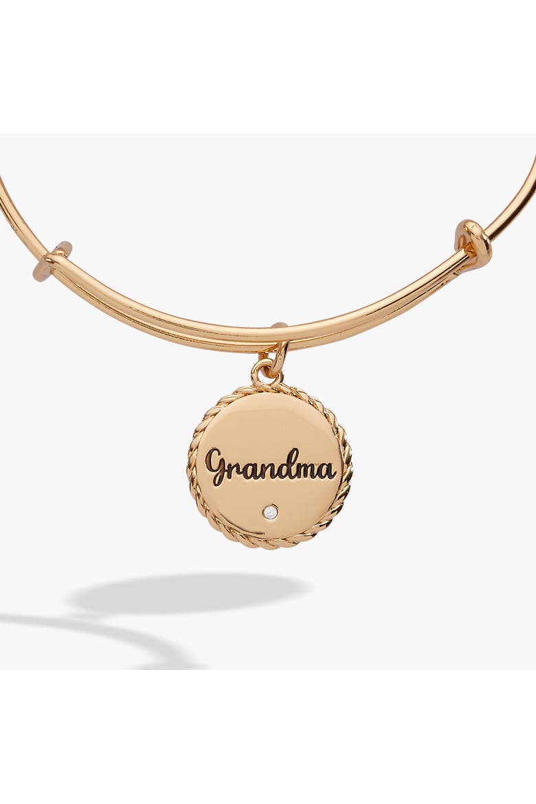 Grandma 'Wise And Warm, Her Love Feels Like Home' Charm Bangle, Alternate, color, Gold