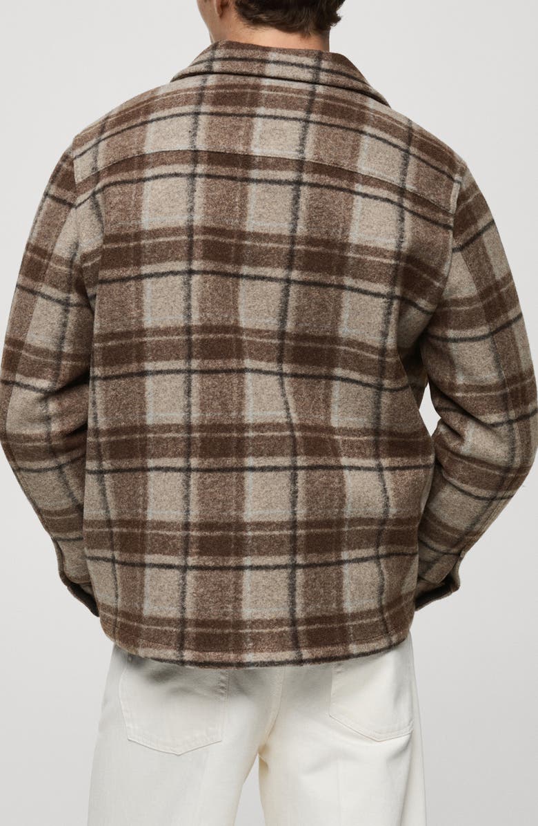 MANGO Check Overshirt, Alternate, color,