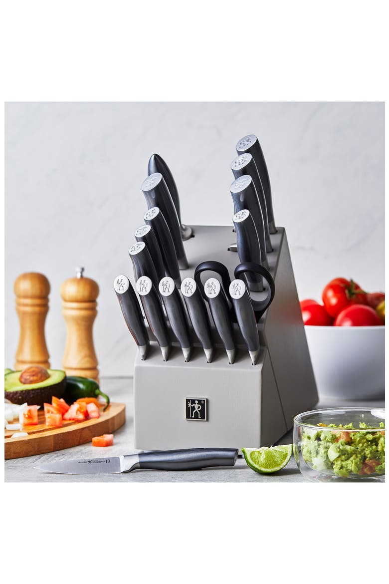 Graphite Stainless Steel Knife Block 18-Piece Set, Alternate, color, GRAPHITE