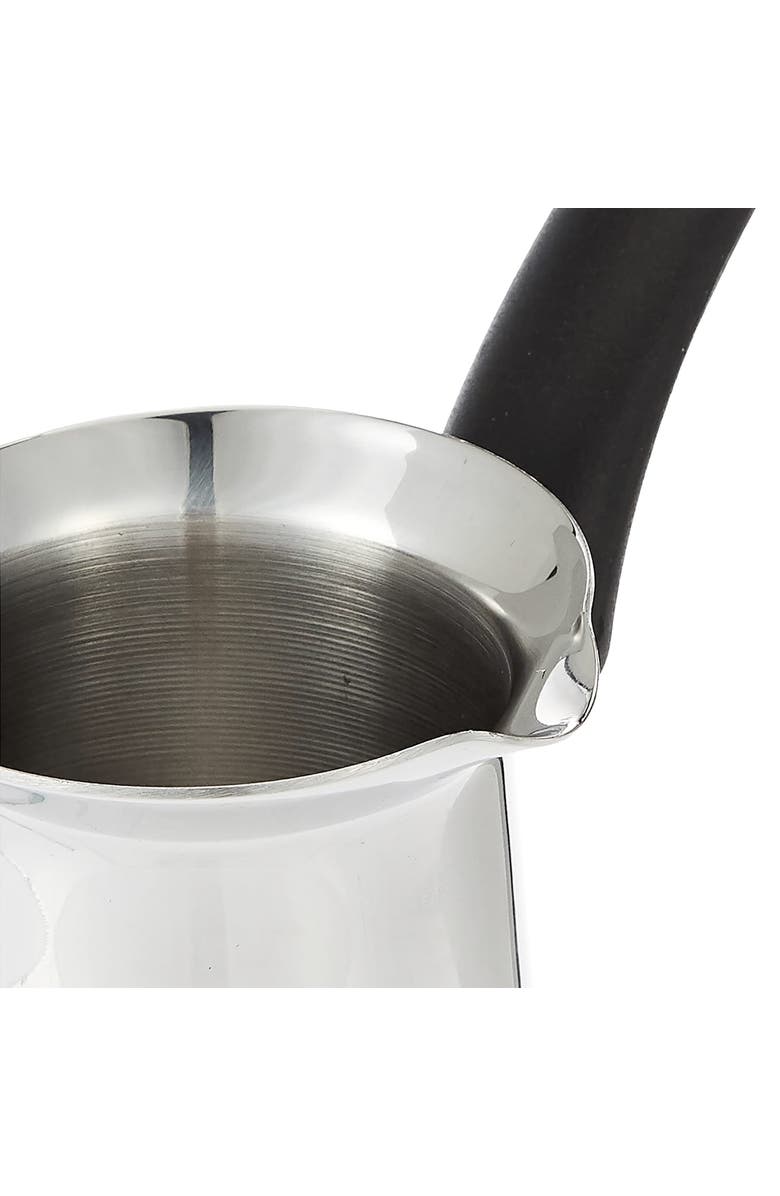 Korkmaz Orbit 8 Ounce Stainless Steel Turkish Coffee Pot, Alternate, color, Metallic Silver