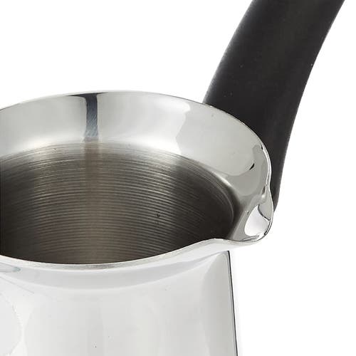 Korkmaz Orbit 8 Ounce Stainless Steel Turkish Coffee Pot In Silver