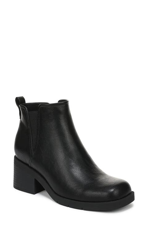 Joplin Faux Leather Chelsea Bootie
