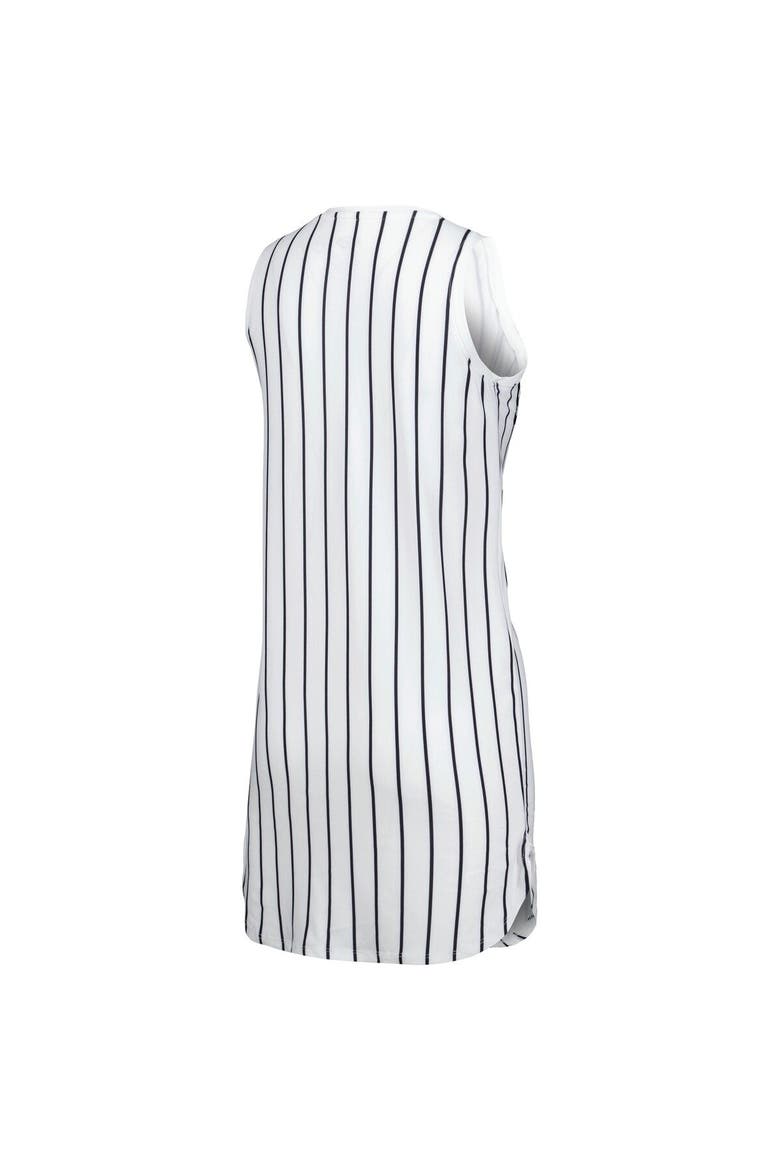 Women's Concepts Sport White San Francisco Giants Reel Pinstripe Knit Sleeveless Nightshirt, Alternate, color, White
