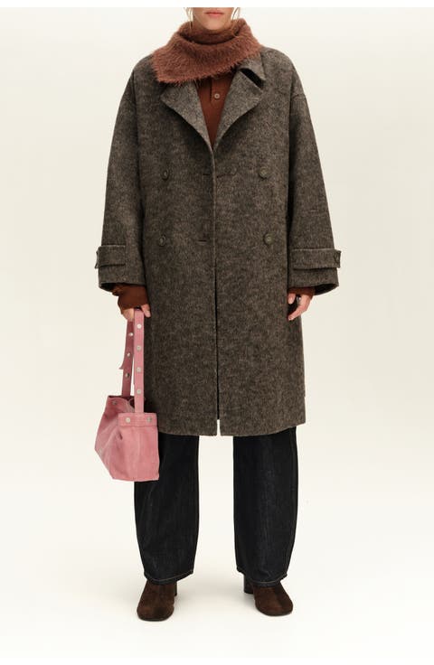 Double-face Wool Midi Coat