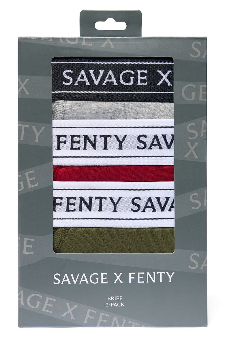 Savage Classics 3-Pack Briefs, Alternate, color, RED/GREEN/GREY HEATHER