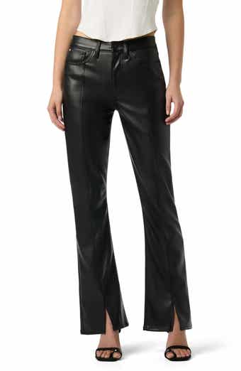 Blair Faux Leather High Waist Flare Pants