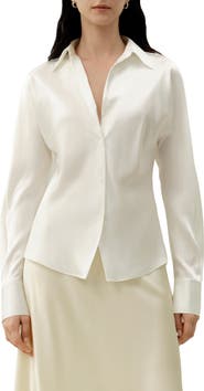 Lilysilk Bias Cut Silk Shirt