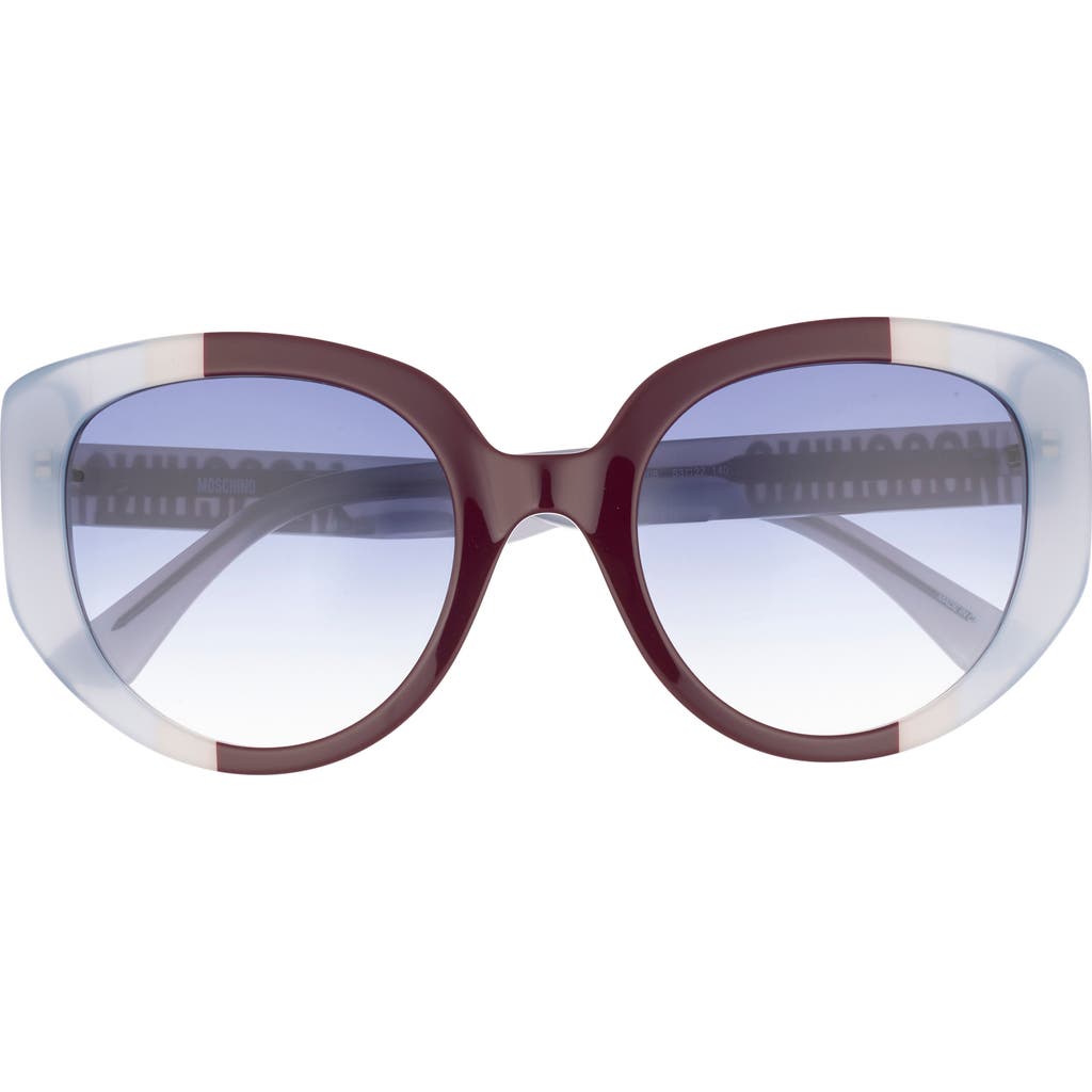 Moschino 53mm Gradient Square Sunglasses In Blue