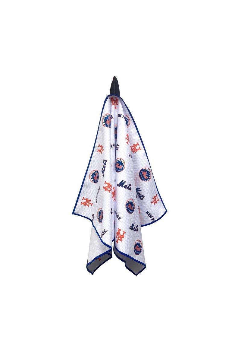 New York Mets Aqua-Lock Caddy Golf Towel, Alternate, color, White