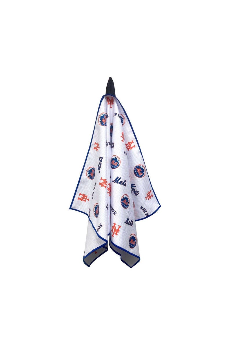 PRG AMERICAS New York Mets Aqua-Lock Caddy Golf Towel, Alternate, color,