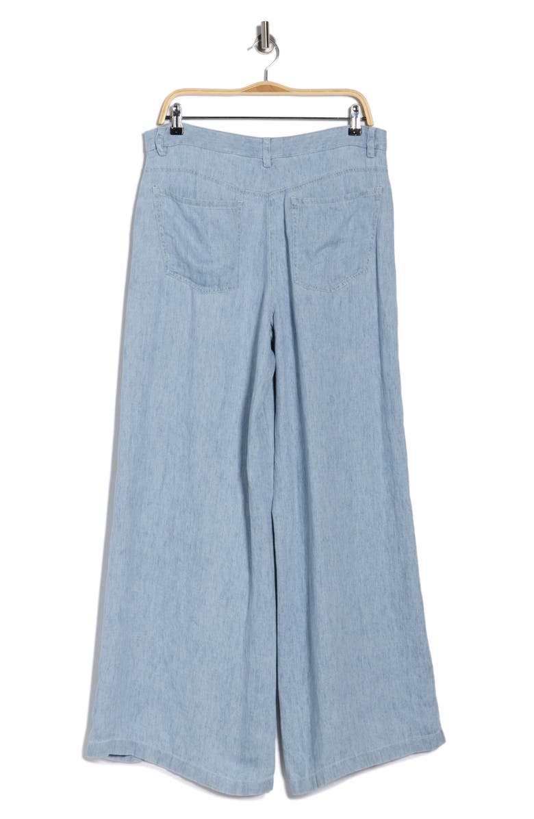 TWP Tiny Dancer Hemp Wide Leg Pants, Alternate, color, Light Indigo