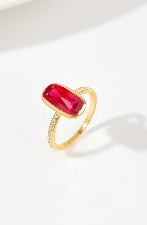 Ys Gems Gemstone Ring In Pink