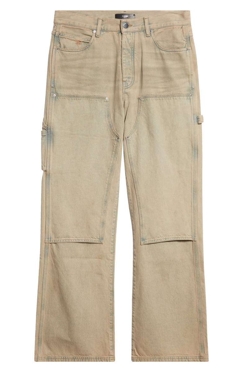AMIRI Lightweight Distressed Carpenter Jeans, Alternate, color, Sand Indigo