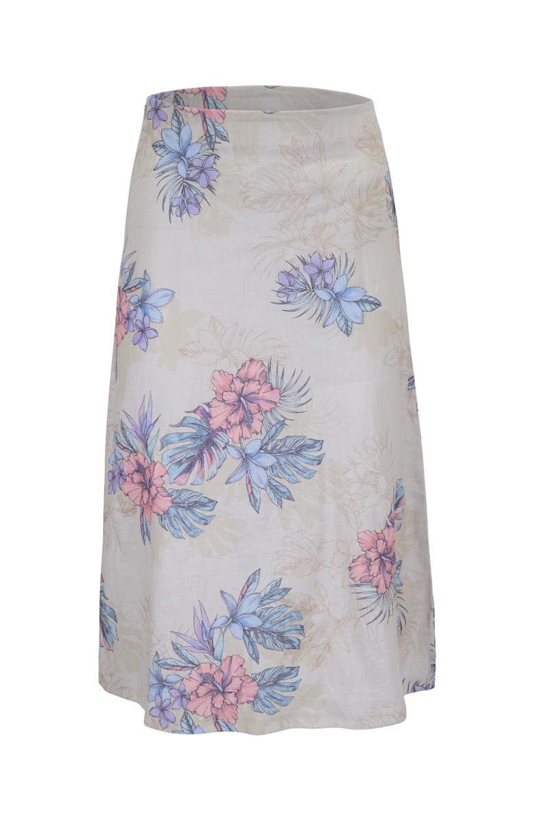 Lords of Harlech Exotic Floral Womens Midi Skirt, Alternate, color, Exotic Floral Natural