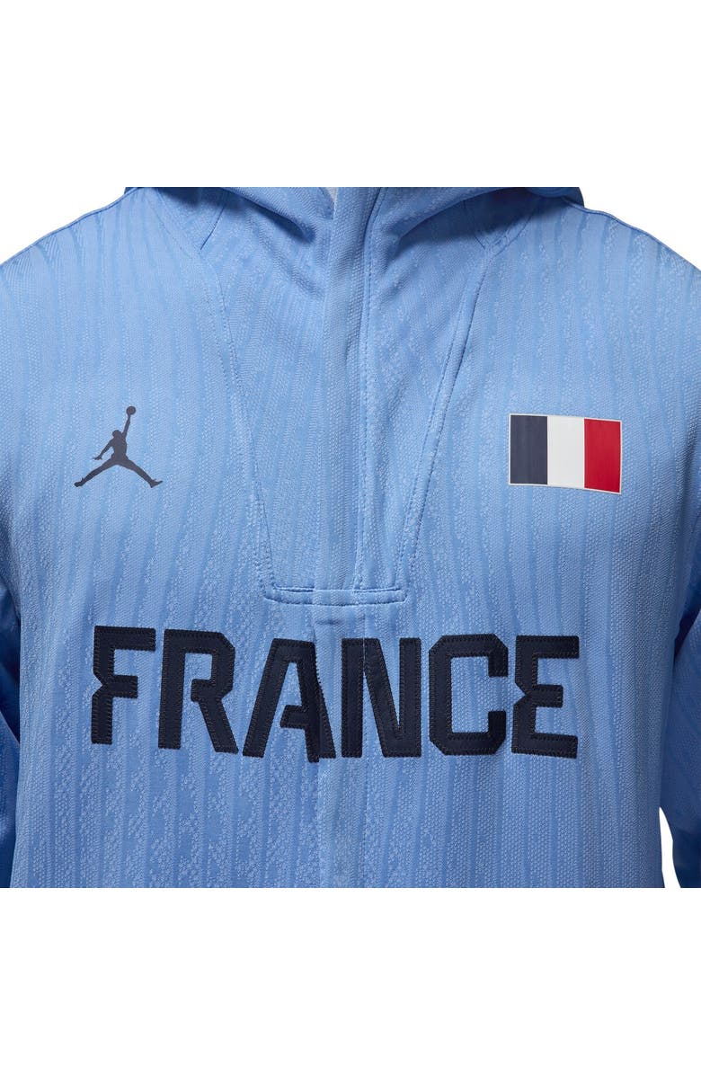 Nike Men's Nike Blue France Basketball Authentic On-Court Game Full-Zip Jacket, Alternate, color, 